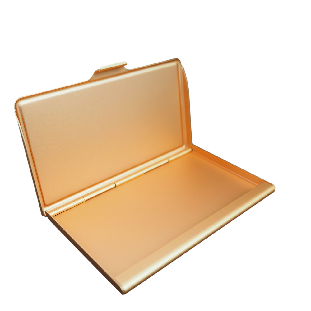 Metal business card case