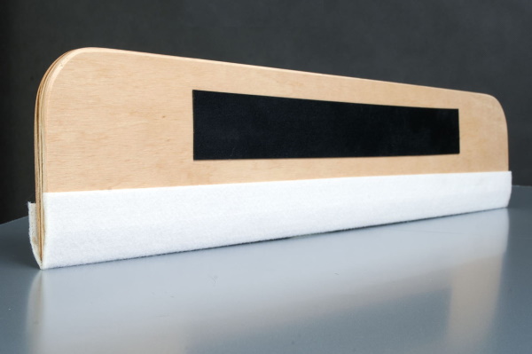 Wooden squeegee with felt 120 cm