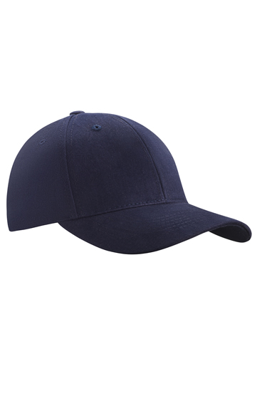 Peaked cap 6-panels with metal clip