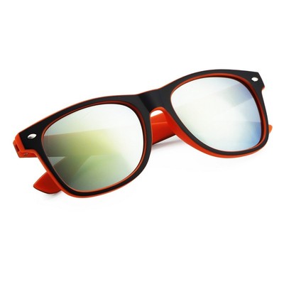 Okulary przeciwsłoneczne dwukolorowe z filtrem UV400