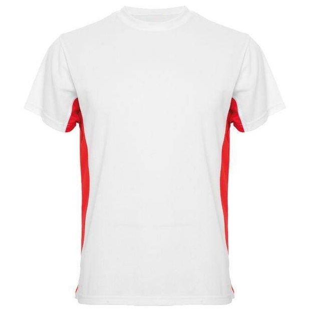 Sublimation T-shirt with colour side panels