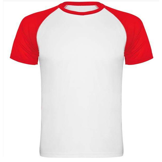 Sublimation T-shirt with colour sleeves