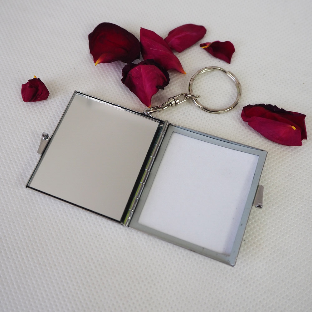 Sublimation metal keyring with mirror