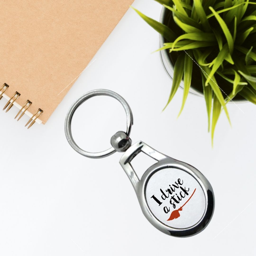 Metal oval keychain for sublimation