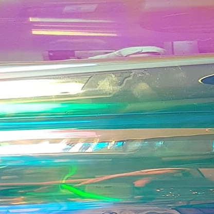 Folia holograficzna transparentna Rainbow BLUE