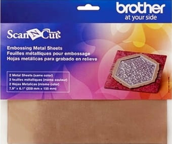 Embossing metal sheets for Brother CM/SDX plotters - bronze - 2 pieces