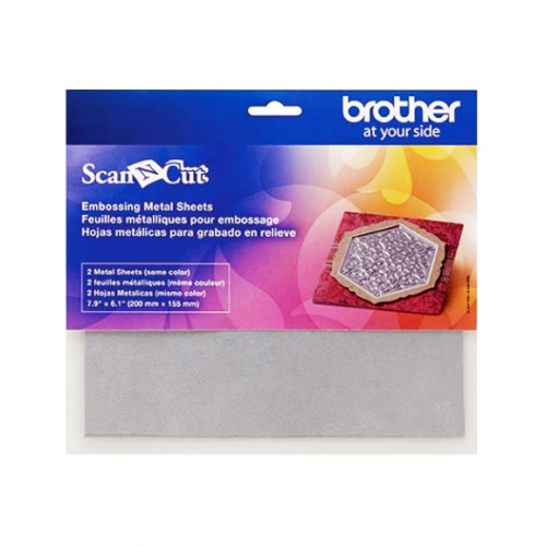 Embossing metal sheets for Brother CM/SDX plotters - silver - 2 pieces