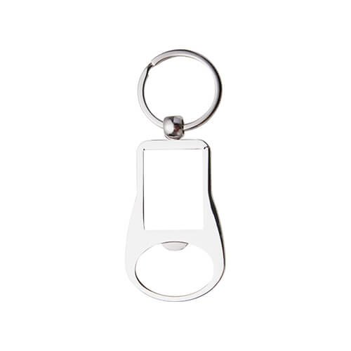 Metal keychain bottle opener for sublimation overprint