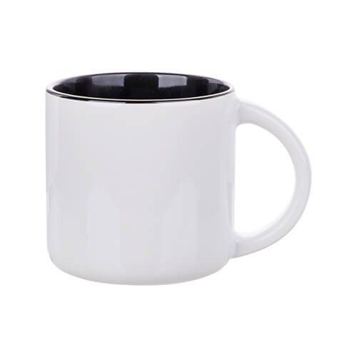 Inside color outside white sublimation mug - 400 ml