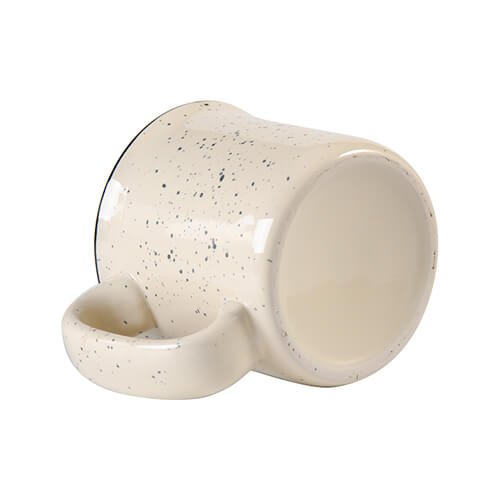 Big vintage ceramic mug for sublimation