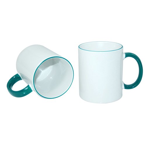 Color handle sublimation mug