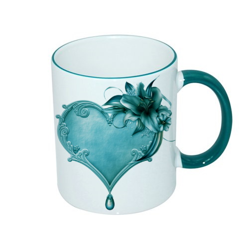 Color handle sublimation mug