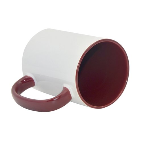 Inside and handle color sublimation mug - big