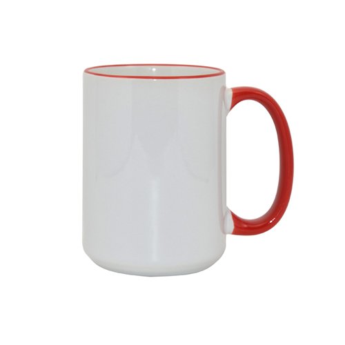 Big color handle sublimation mug