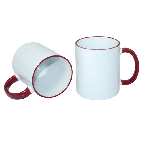 Color handle sublimation mug