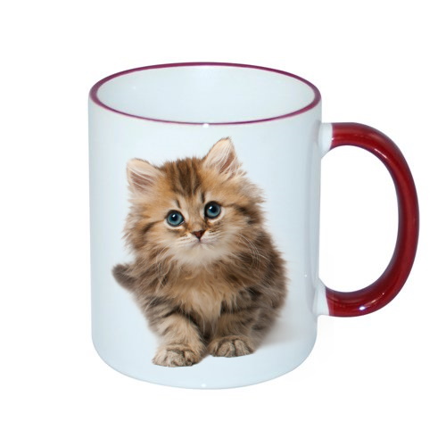 Color handle sublimation mug