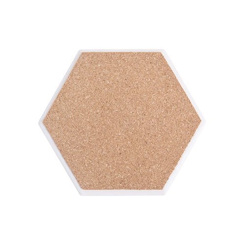 Ceramic pad for mug for sublimation printout - hexagon