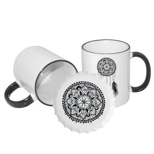 Ceramic pad for mug for sublimation printout - crown cap