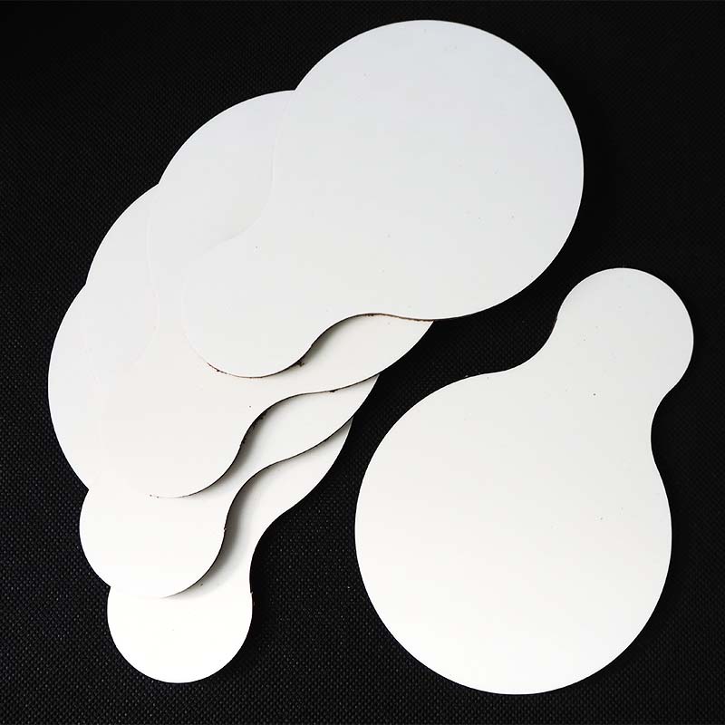 MDF coaster for sublimation printout - round with handle - 5 pieces