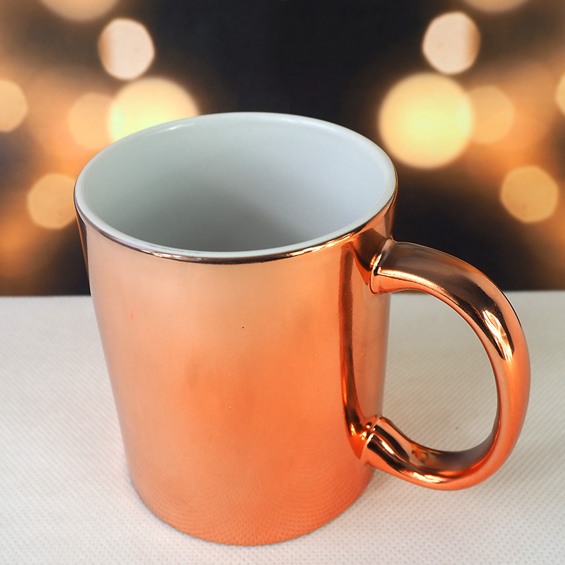 Glossy metallic sublimation mug