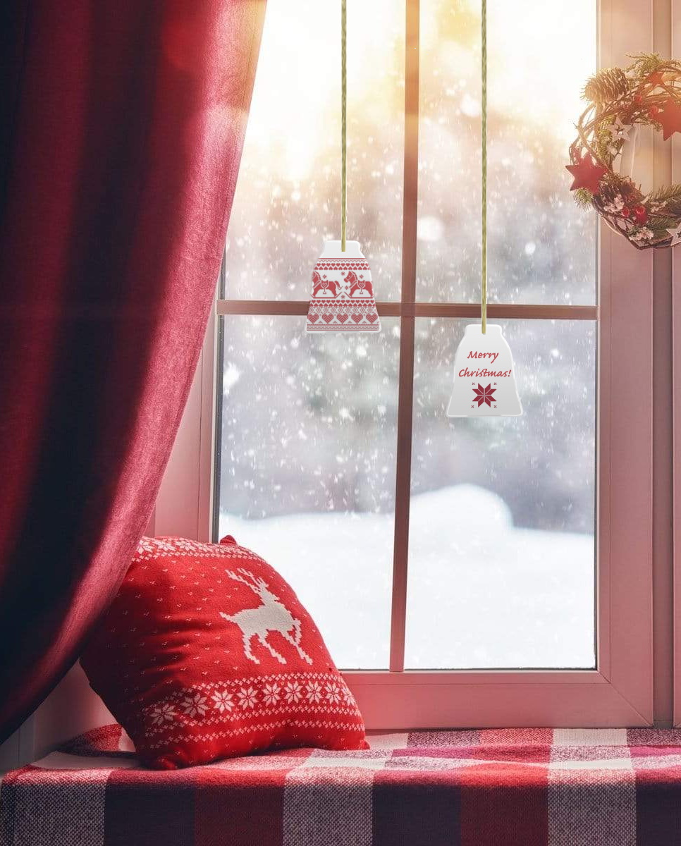 White tile for sublimation - snowman