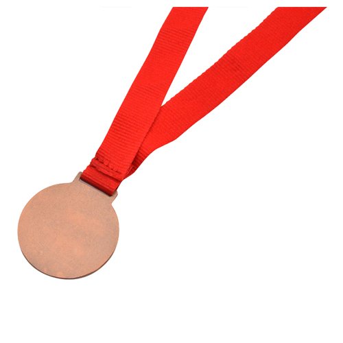 Medal with a red ribbon for sublimation