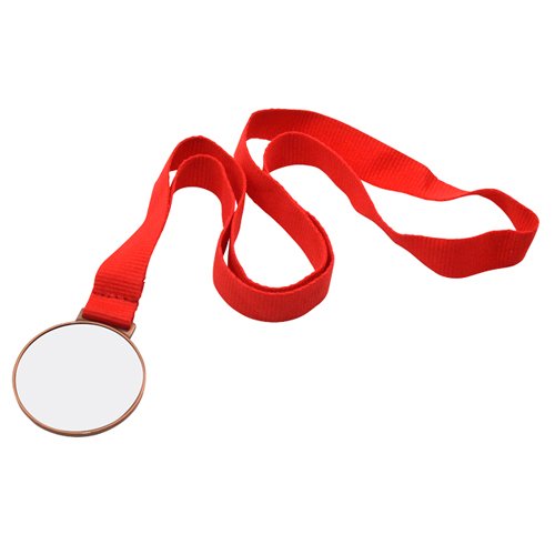 Medal with a red ribbon for sublimation