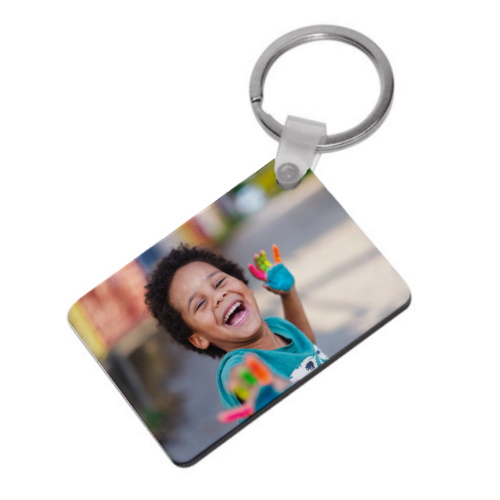 MDF keychain - rectangular - 10 pieces