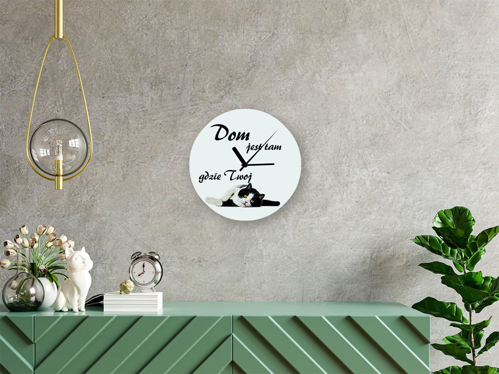Glass clock for sublimation
