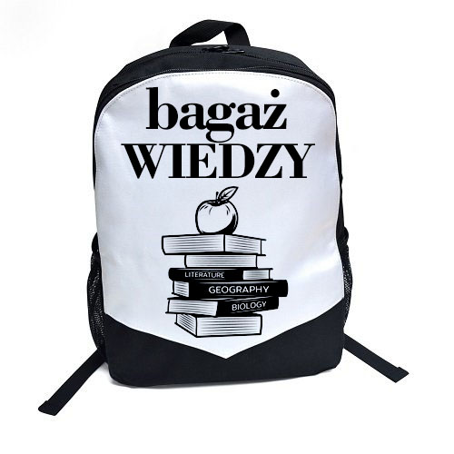 Backpack with white area for sublimation