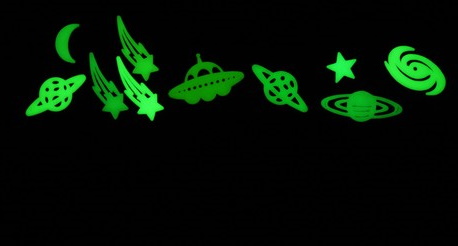 Glow in the dark sticker paper - 2 sheets