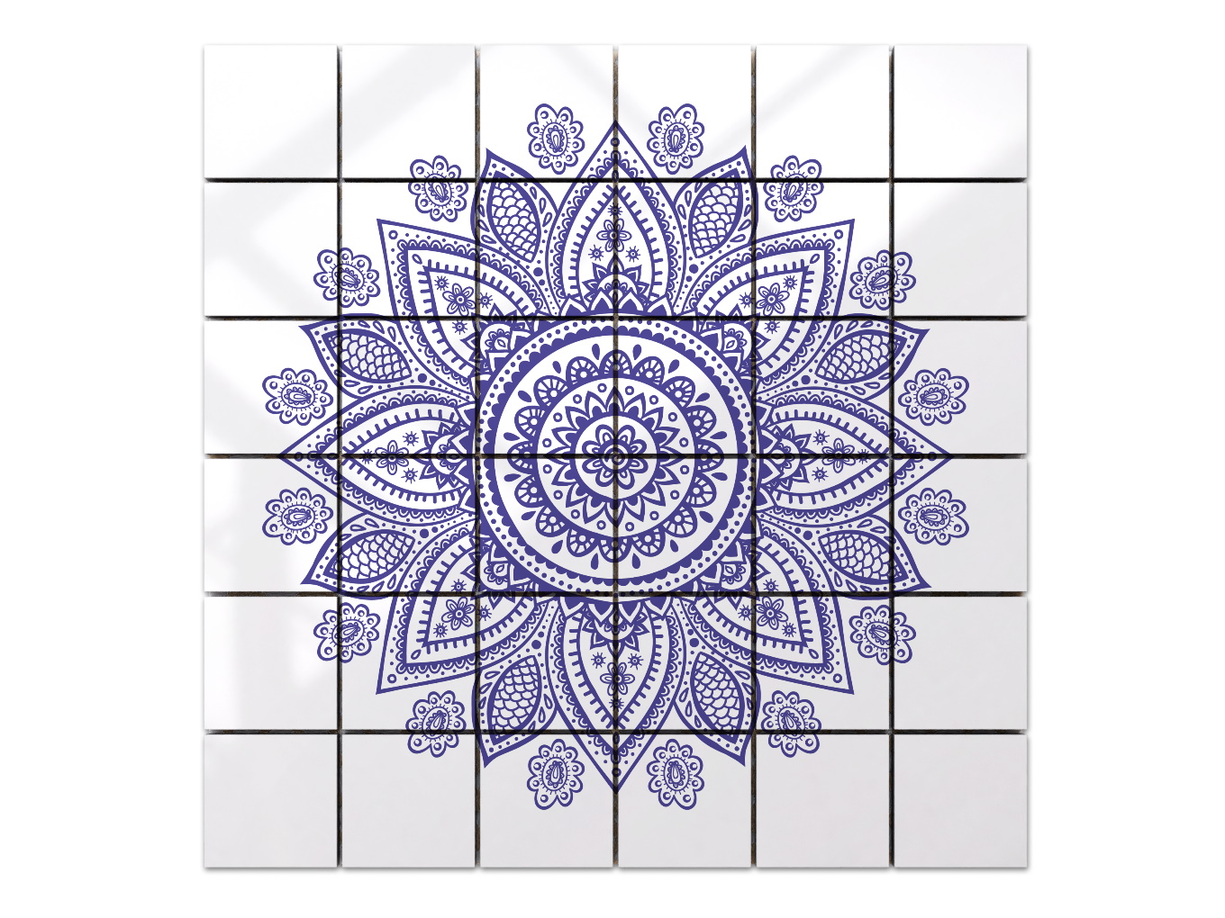 Kwadratowa płytka ceramiczna do sublimacji - bok 10.8 cm - 48 sztuk