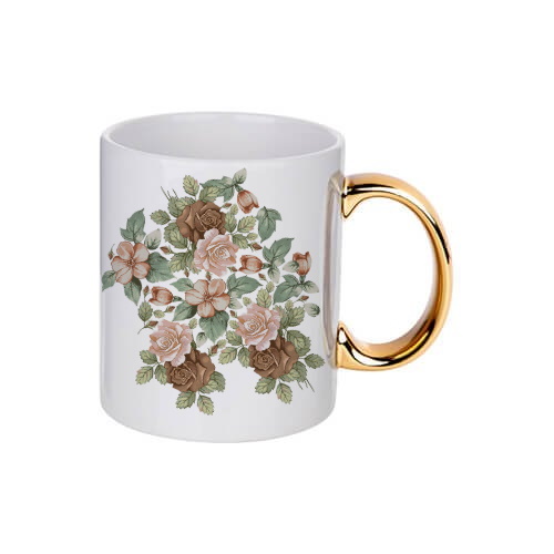 Color handle sublimation mug