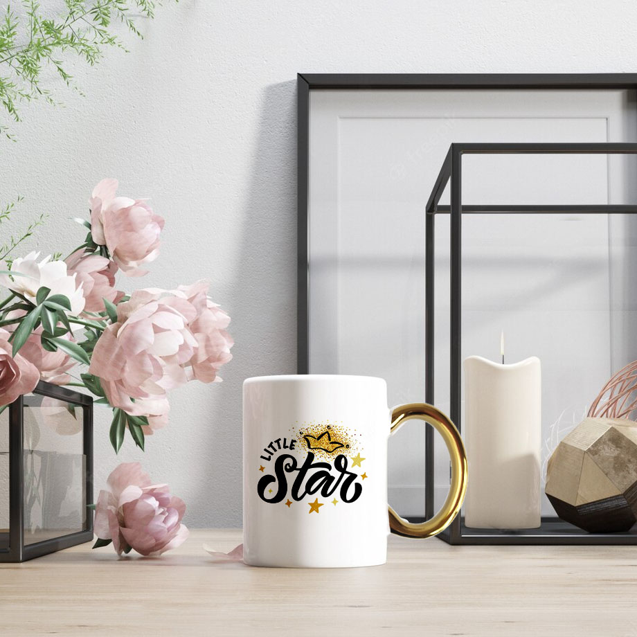 Color handle sublimation mug