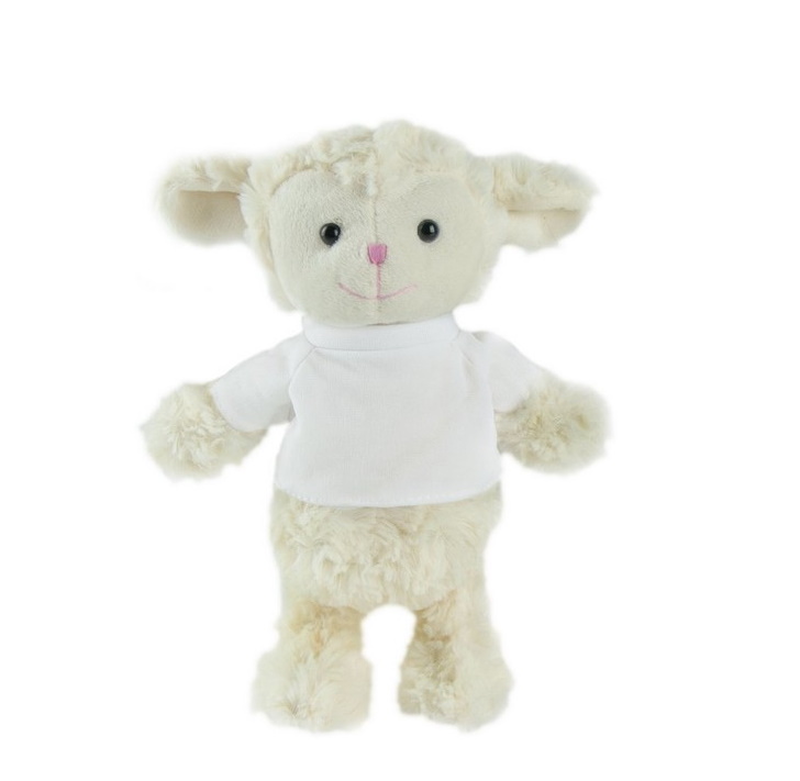 Teddy sheep with a white T-shirt for sublimation