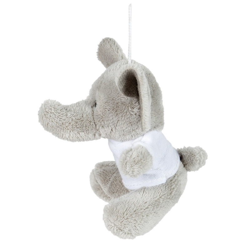 Key ring plushy elephant with t-shirt for sublimation