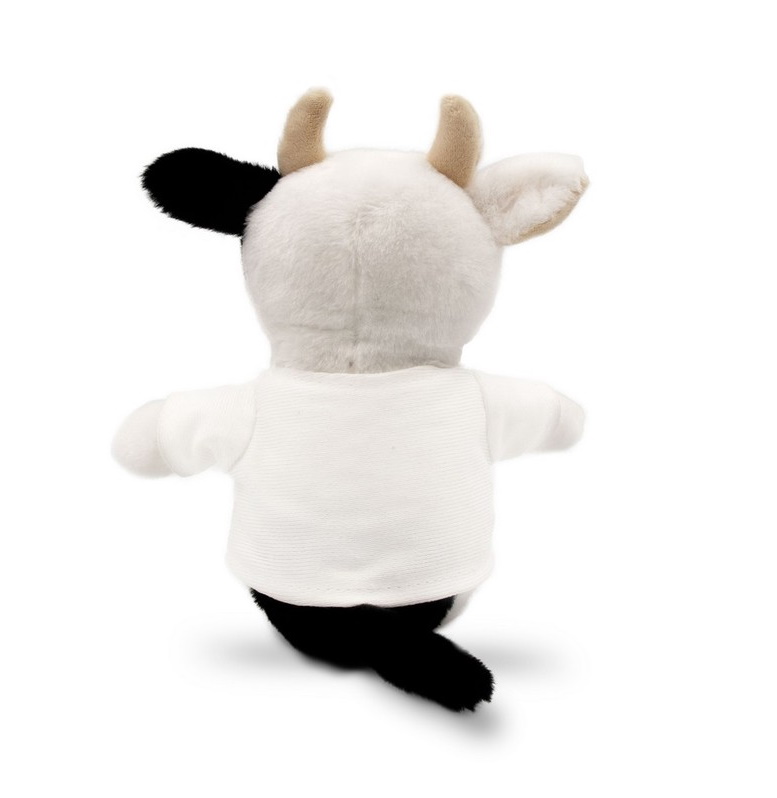Teddy cow with a white T-shirt for sublimation