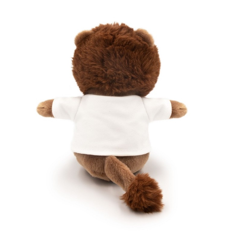 Teddy lion with a white T-shirt for sublimation