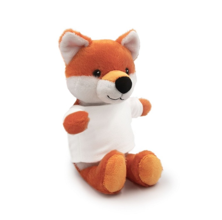 Teddy fox with a white T-shirt for sublimation