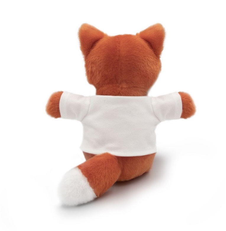Teddy fox with a white T-shirt for sublimation