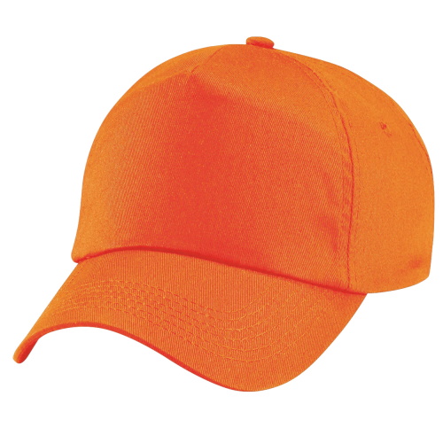 Peaked cap 5-panels plastic snap closure