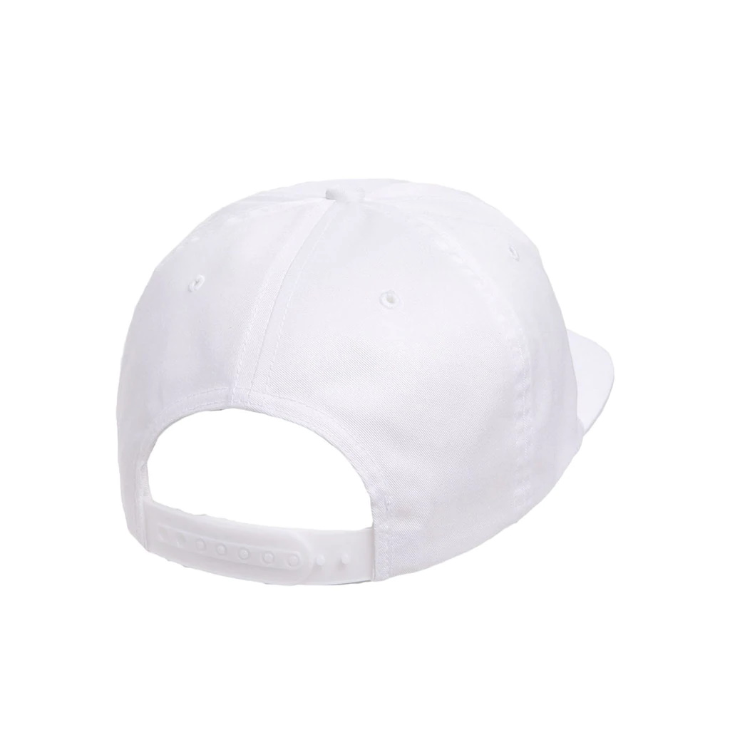 Peaked cap 5-panels plastic snap closure