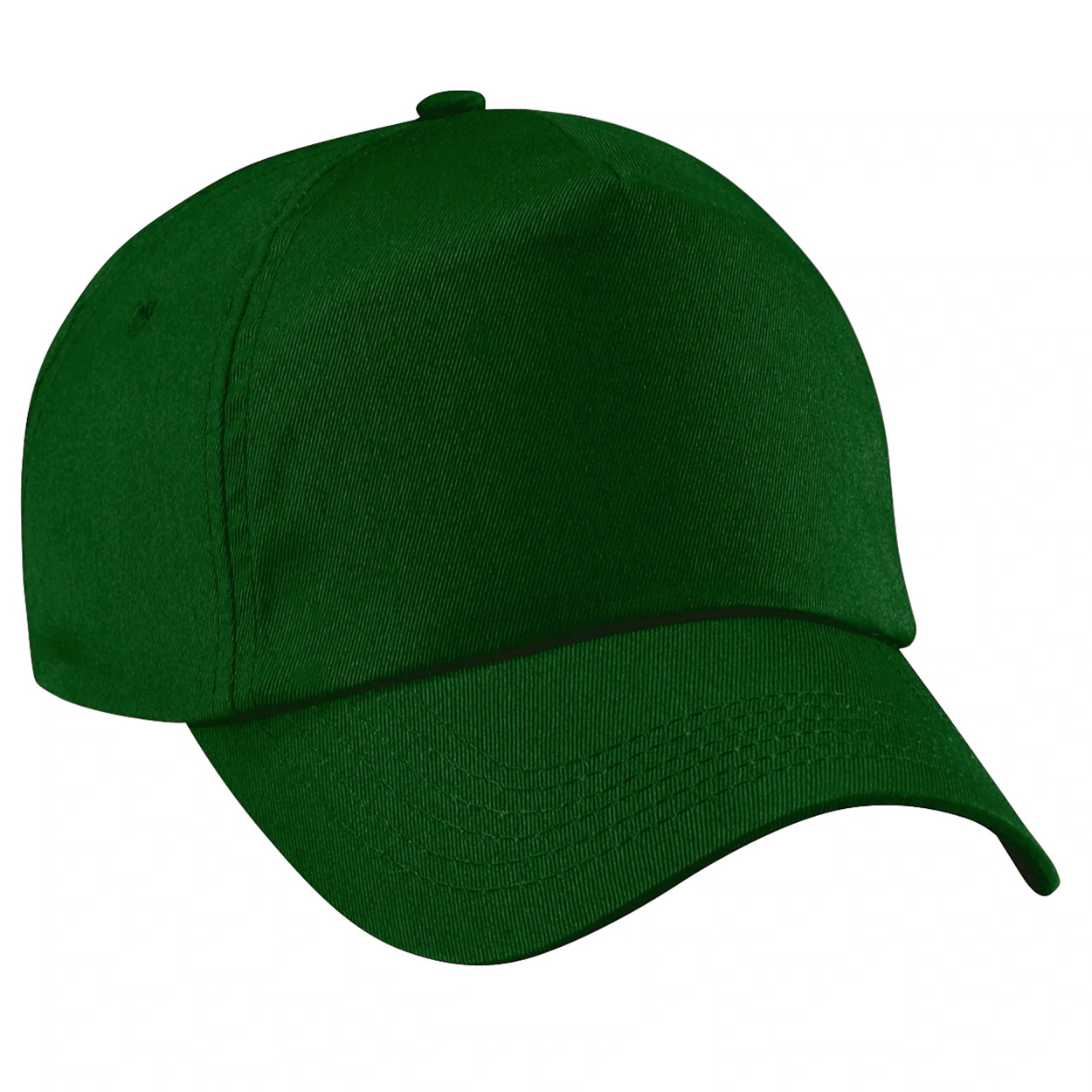 Peaked cap 5-panels plastic snap closure