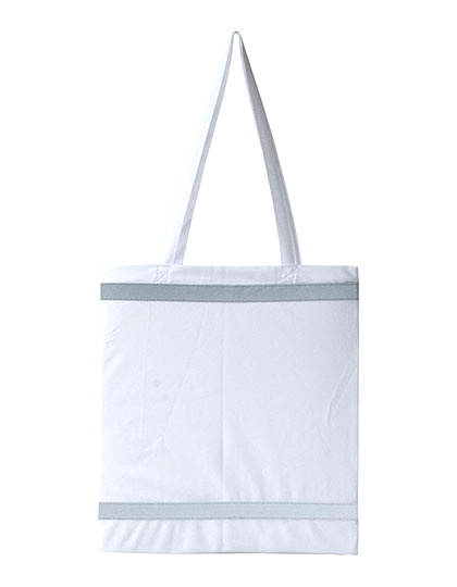 Reflective shopping bag for sublimation - long handles - 10 pieces