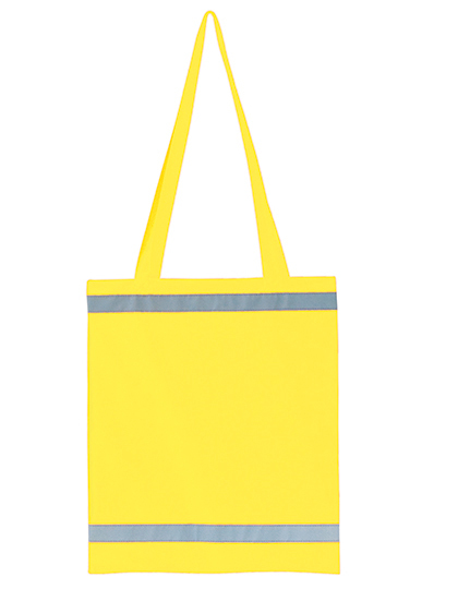 Reflective shopping bag - long handles - 10 pieces