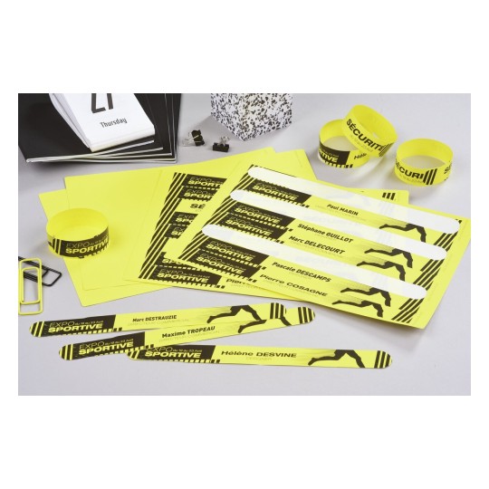 Self-adhesive identification labels, polyester foil bands for laser printers - 10 labels per sheet