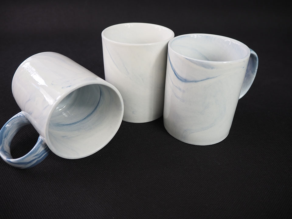 Marble sublimation mug - blue