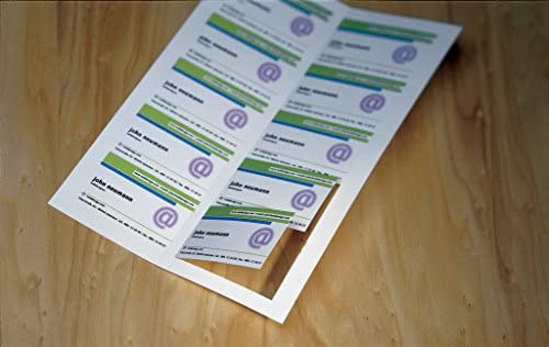 Dwustronny papier wizytówkowy A4 (260 g) do drukarek atramentowych - 8 etykiet na arkuszu