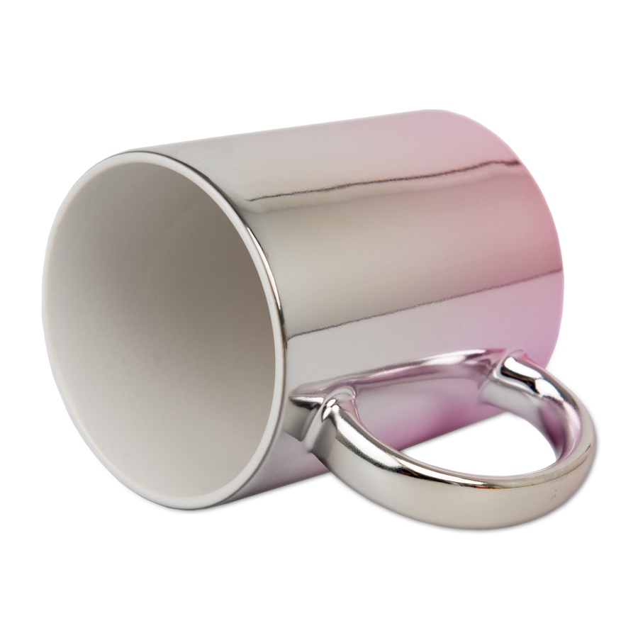 Two-tones glossy metallic sublimation mug