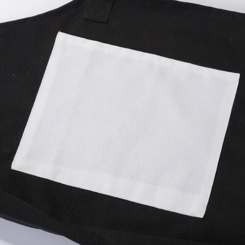 Dog shoulder bag for sublimation - black with patch for sublimation